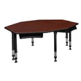 thumbnail image 4 of I-Promise 60" 2 Student Desk with Book Storage- Cherry, 4 of 4
