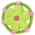 thumbnail image 2 of Dog Flying Disc Toy: Cotton Rope Plush Round Stuffed Puppy Toy Pet Teething Toy, 2 of 10
