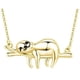 thumbnail image 2 of Gargantilla de perezoso Sonriente High Monaco 1 Pza collar Oso Perezoso/Rama Dorado metal, 2 of 5