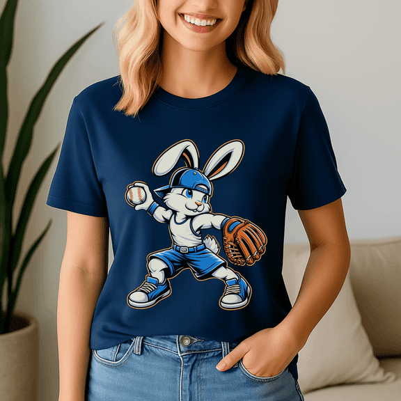 Funny Baseball Bunny Easter Shirts Kids Boys Toddler Shirt, He is Rizzin,Easter Day Shirt, Happy Easter Day, Bunny Cute Tee,Jesus Easter TShirt