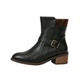 thumbnail image 2 of Mfakffe Women's Side Zipper Classic Chunky Heel Boots Winter Casual Pointed Toe Booties Sweater Back Stretch Slip On Fall Short Boots, 2 of 5