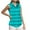 Sky Blue, variant on Kaemgyyd Women's Golf Tops Lightweight Sleeveless Button down Shirt Summer Fashion Stripe Collar Loose Tank Tee