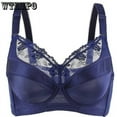 thumbnail image 2 of Women's Smooth Sexy Full Coverage Underwire Non Padded Bra 34 36 38 40 42 44 46 48 B C D E F, 2 of 4