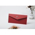 thumbnail image 3 of Sobre con textura de papel Kraft bronceado retro, sobre con etiqueta de bendición con logotipo para impresión de cartas de invitación comercial de alta gama, 3 of 4