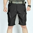 thumbnail image 2 of OSOLU Solid Color Mens Fashionable Casual Outdoor Lightweight Breathable Multi Pocket Zippered Casual Shorts Everyday Comfort Versatile Bottoms, 2 of 5