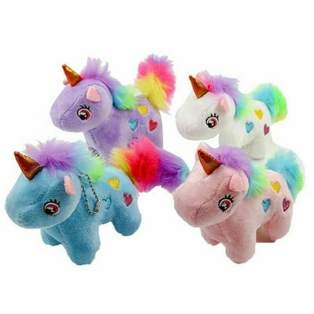 Baby Plush Keychain - Fancyleo Kawaii Colorful Unicorn Stuffed Doll Soft Plush Keychain Baby Toys Kid