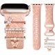 thumbnail image 1 of Correa con Floral Grabado Compatible con Apple Watch 40mm 44mm 42mm 38mm 41mm 45mm 46mm 49mm, Correas Silicona Suave con Adornos Decorativos para iWatch Series 11/10/9/8/7/6/5/4/3/2/1 SE Ultra, 1 of 20