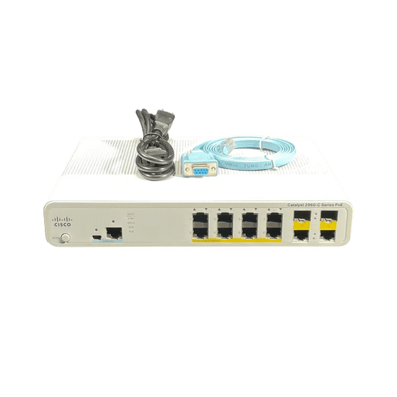 Restored Cisco 2960C WS-C2960C-8PC-L 8 Port PoE Ethernet Switch (Refurbished)