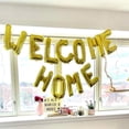 thumbnail image 2 of 1 juego de globos de aluminio con letras de bienvenida a casa de oro rosa de 16 pulgadas, suministros para fiestas y eventos de bienvenida a casa, globos de aire inflables, decoración, 2 of 5