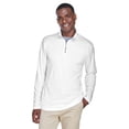 thumbnail image 1 of Jersey Cool & Dry Sport Performance Interlock con cremallera de un cuarto para hombre ultraclub BLANCO 3XL 8424, 1 of 1