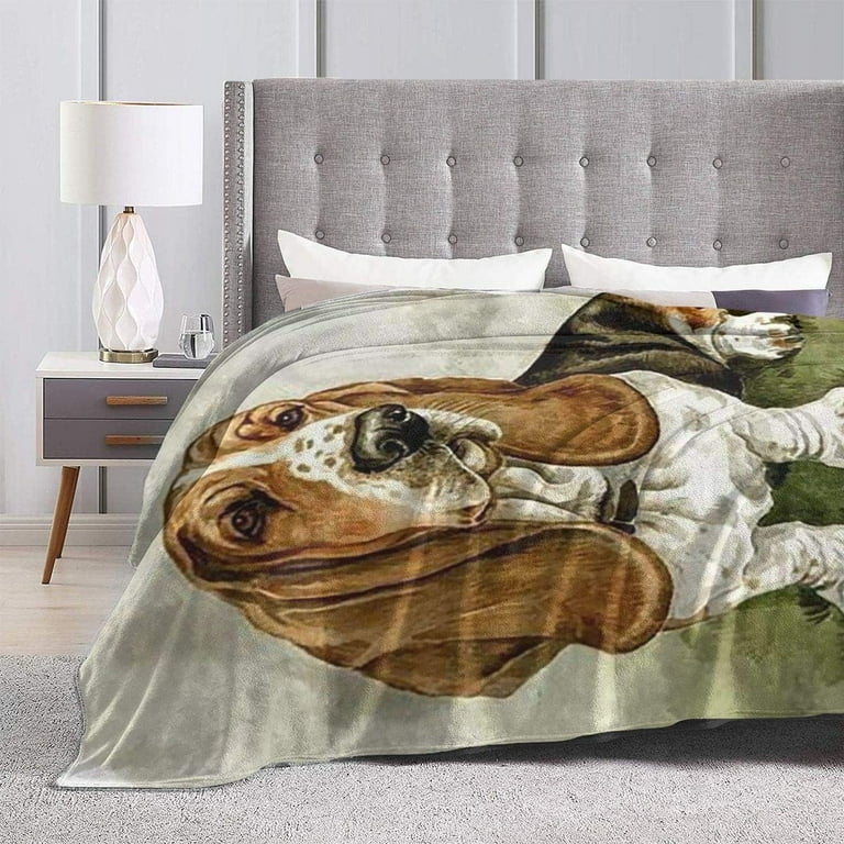 Sunyuer Basset Hound Dog Throw Blanket Ultra Soft Flannel Blanket for Couch Sofa Bed for Teens Adults 60 X50 Walmart