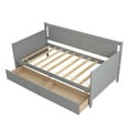 thumbnail image 3 of Bellemave Twin Size Daybed with Storage Drawers, Wood Sofa Bed Frame Twin Size, Corner Daybed for Living Room, Bedroom and Guest Room (Gray）, 3 of 8