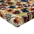 thumbnail image 4 of Ambesonne Geometric Floral Fitted Sheet, Spot Hexagon Bloom, Queen Size, Pistachio Green Eggshell, 4 of 5