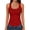 Red, variant on JULMCOMO Ribbed Tank Tops for Women Scoop Neck Slim Fit Casual Tank Tops Sleeveless Solid Comfy Summer Shirts Red 2XL