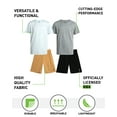 thumbnail image 3 of RBX Boys Short Set - 4 Piece Short Sleeve Active Shirt and Tech Hybrid Boys Shorts Set (8-12), 3 of 6