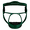 Forest Green, variant on CHAMPRO Rampage Sports Pro-Elite Grill Youth Fielders Mask (Black)