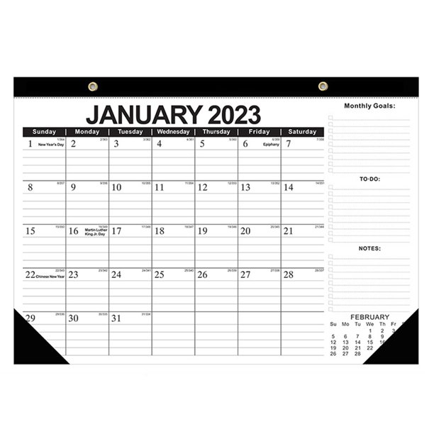 20232024 Desk Calendar Desk/Wall Calendar, Thick Paper with Corner