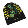 thumbnail image 4 of Beanie Hats for Men and Women, Eat Sleep Gaming Game Controller Patterns Adult Unisex Knit Hat Winter Warm Skull Cap, 4 of 7
