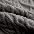thumbnail image 7 of Fdrone Teen Girls Oversized Cable Knit Sweater Solid Color Long Sleeve Crew Neck Vintage Sweater Cozy Pullover Fall Winter Warm Fuzzy Sweatshirt, 7 of 7