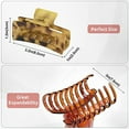 thumbnail image 6 of 8 Colors Lolalet Strong Hold Hair Claw Clips, 2 Styles Nonslip Medium Large Jaw Clip for Women and Girls, 4 Square Matte and 4 Bright Acrylic Hair Clamps for Thick Thin Fine Long Hair -Style C, 6 of 7
