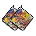 thumbnail image 1 of Carolines Treasures 1016PTHD Paire de Porte-Pots Verons & Crabes, 1 of 1
