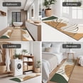 thumbnail image 5 of Brown Boho Line Art Plant Pattern Kitchen Rugs Sets Of 3,Kitchen Runner Rugs Non Skid Washable,Decorative Kitchen Floor Mats for Kitchen,Sink,Laundry,17"x30"+ 17"x47" + 17"x59", 5 of 6