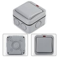 thumbnail image 2 of 20A 1 Gang Weatherproof Junction Box Outdoor Switch Switch Waterproof Ip66 Abs, 2 of 10