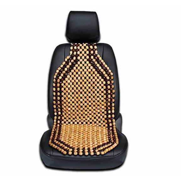 Automobile Car Wooded Beaded Comfortable Seat Cover Cushion Natural