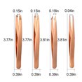 thumbnail image 4 of 4 Paires de Pinces à Sourcils Multi-Usages en Acier Inoxydable Pinces de Précision, 4 of 9