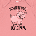 thumbnail image 4 of Inktastic This Little Piggy Loves Papa- Cute Boys or Girls Baby Bodysuit, 4 of 5