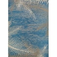 thumbnail image 1 of Couristan 24293108020037T 2 x 3 ft. x 7 in. Monaco Tropical Palms Rug, Ocean, 1 of 10