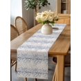 thumbnail image 4 of Burlap Table Runner 60 Inches Long, Gradient Branches Tree Silhouette Non-Slip Kitchen Table Runners for Dining Room Everyday Use Party Table Decorations Abstract Plant on Stripe, 4 of 9