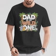 thumbnail image 2 of Dad Of The Wild One 1st Birthday Safari Jungle Theme Family Matching T-Shirt Outfit for Dad, Wild Animal Party Costume Tee Gift, 2 of 3