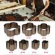 thumbnail image 4 of Lot de 7 matrices de découpe pour cuir, en acier à haute teneur en carbone, pour bricolage, fait à la main, 4 of 4