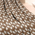 thumbnail image 3 of Brown Christmas Gingerbread Pattern Blanket,Comfortable Soft Flannel Throw Blanket,All Season,Warm Lightweight Blankets for Sofa Bed Couch Living Room Chair,30"x40", 3 of 4