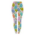 thumbnail image 4 of Azrian Breathable Women's Active Leggings for Yoga Fashion Casual Women Happy Easter Printed Gradient Span Ladies High Waist Wide Leg Trousers Yoga Pants Long Pants, 4 of 4