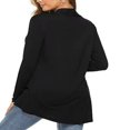 thumbnail image 3 of QJUHUNG Women Lightweight Summer Cardigans Open Front Casual Solid Color Long Sleeve Knit Sweater Cover Up with Pockets, 3 of 5