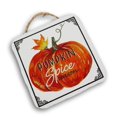 thumbnail image 5 of Craft Supply Letrero Decorativo De Metal Para Otoño, Acción De Gracias, Decoración De Pared Pequeña, Color Blanco, 5.0 X 5.0 In (Temporada De Especias De Calabaza), 5 of 5