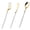 White, variant on 60 Pack Pink Plastic Silverware,Gold Disposable Flatware with Pink Handle, Gold Plastic Cutlery Set Includes: 20 Forks, 20 Knives and 20 Spoons, Tableware Set for Party and Wedding