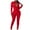 Red, variant on LYXSSBYX Jumpsuits for Women Dressy Women's Summer Casual Sexy V-neck Jumpsuit Waistband Slimming Jumpsuit