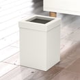 thumbnail image 7 of Gatco Elevate Stainless Steel 3 Gallon Square Wastebasket, Satin Nickel/Brushed Brass Lid, 7 of 7