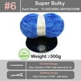 thumbnail image 3 of BATELO Velvet Chenille Yarn for Crocheting & Knitting 1440 Yards, Soft Thick Fluffy Bulky Blanket Yarn, 4 Pack of 10.5oz (Klein Blue), 3 of 11