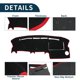 thumbnail image 4 of Cubierta de Tablero Unique Bargains para Ford F150 Pickup Truck Antideslizante | Almohadilla de Cubierta de Consola Central Negra Roja 1 Pcs, 4 of 6