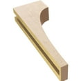 thumbnail image 6 of 3"W x 6"D x 18"H Thin Stockport Rough Cedar Woodgrain TimberThane Corbel, Primed Tan, 6 of 6