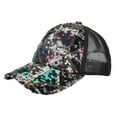 thumbnail image 2 of Lroveb Women Men Baseball Caps Sequins Breathable Beach Adjustable Cap Hip Hop Hat Sun Trucker Hat, 2 of 8