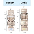 thumbnail image 4 of Organizador de maquillaje de viaje colgante BAGSMART, neceser grande, 4 of 7
