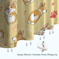 thumbnail image 6 of Corgi Dog and Footprints Shower Curtain 36"x72" ,Bathroom Decorative Shower Curtains Set with 12 Hooks,Modern Waterproof Washable Shower Curtain, 6 of 6