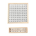 thumbnail image 4 of Tablero de madera para cien números del 1 al 100, actividades de aprendizaje, juguete de conteo de matemáticas para jardín de infantes, juego, 4 of 9
