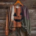 thumbnail image 6 of LIZUOJUN Fall Sweatshirt for Women Crew Neck Holiday Graphic Print Loose Fit Casual Long Sleeve Soft Fabric Comfortable Cozy Everyday Wear Pullover Tops, XXL, 6 of 6