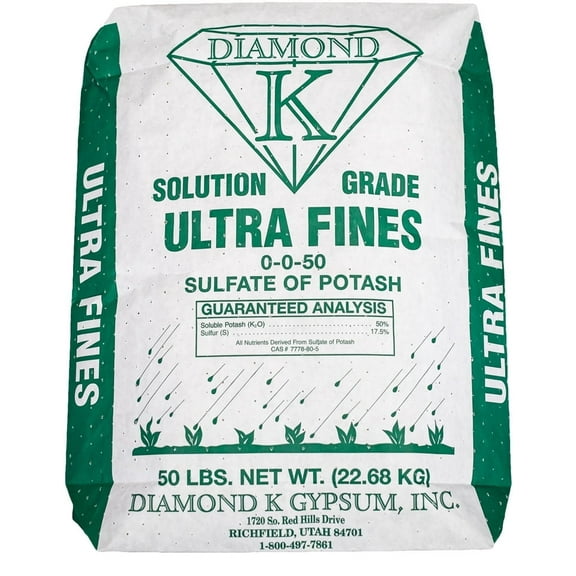 The Seed Supply Sulfate of Potassium Fertilizer Powder, 0-0-50 50 lbs with Ultra Fine Grade